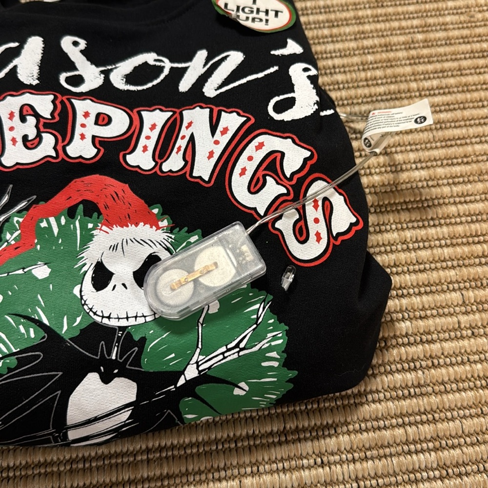 Disney Black Nightmare Before Christmas Sweatshirt - Picture 12 of 14